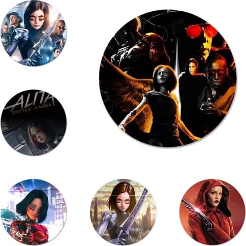 Alita Battle Angel Badge Brooch Pin Accessories For Clothes Backpack Decoration gift 58mm