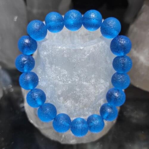 1pcs Moldavite Czech Meteorite Bracelet Impact Glass Rough Stone Hand catenary Crystal Energy Stone