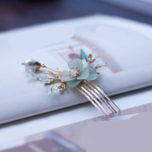 1pcs Handmade Ancient Hair Accessories Hairpin for Cheongsam Hanfu Headdress Tassel Hair Comb Retro Hairpin Women Girl Gift