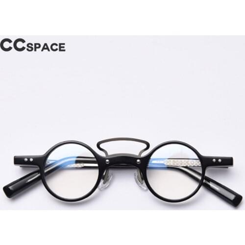 49805 Punk Retro Round Acetate Frames Men Women Fashion Computer Glasses