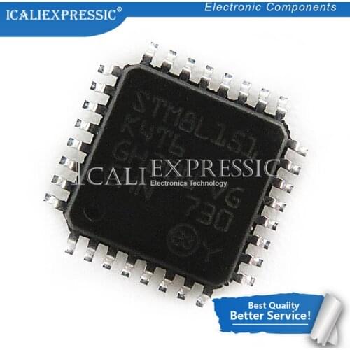 5PCS STM8L151K4T6 STM8L151 QFP-32 In Stock