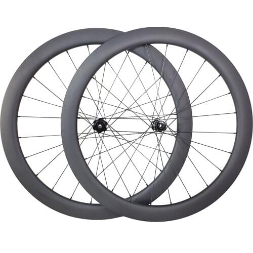 700c 60mm clincher tubeless road disc carbon wheels 25mm U shape straight pull center lock wheelset 12X100 12X142 SH 11s XDR 12s
