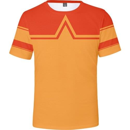 Anime Avatar: The Last Airbender Aang Princezuko 3D Printed T-shirt O-neck Women Men Children Pullovers Hip Hop Summer Top