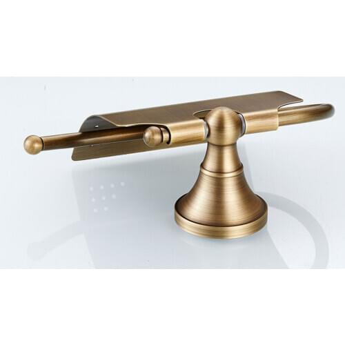 Antique Brass Wall Mounted Bathroom Accessory Toilet Paper Roll Holder