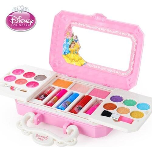 Disney Frozen Elsa Anna Olaf Snow White Princess Cosmetics Make Up Set Cartoon Beauty Makeup Box Toys For Children Girl Gifts