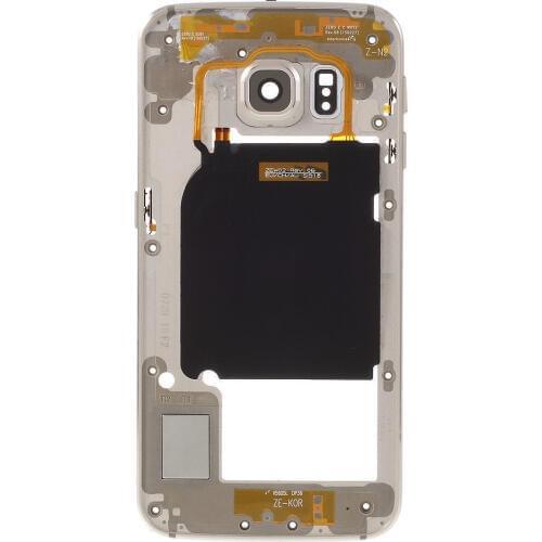 For Samsung Galaxy S6 SM-G920 White/Gray/Gold Color Middle Plate Frame