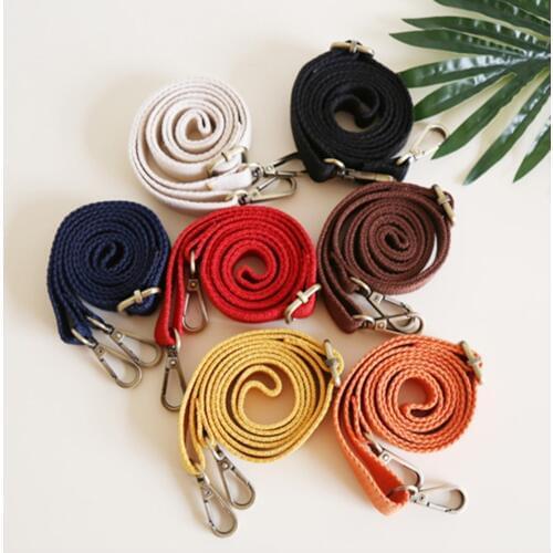 New 130cm Canvas Bag Strap Adjustable Shoulder Strap Fashion Bag Replacement Accessory 6 Colors Candy Color Hot Sale