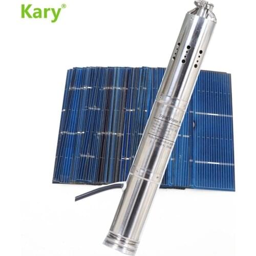 Kary 1inch outlet dc 24v 36v lift 60m 2000L/H screw pump solar water pump for agricultural irrigation