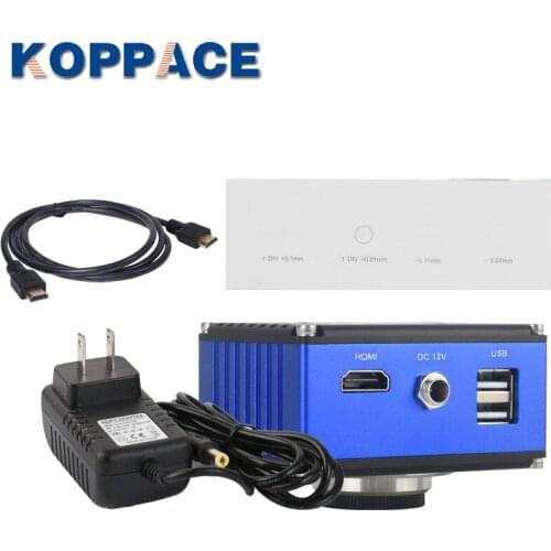 KOPPACE 2 Million Pixels HDMI HD Industrial Microscope Measuring Camera 1080P Can Take Pictures and Videos