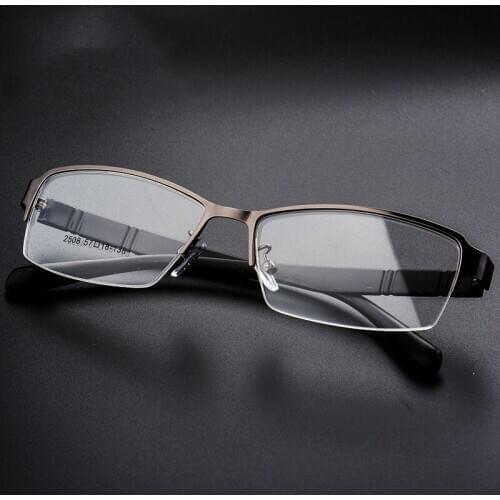 Titanium Alloy Optical Glasses Frame Men Ultralight Square Myopia Prescription Eyeglasses 2020 Male Metal Half Rim Eyewear