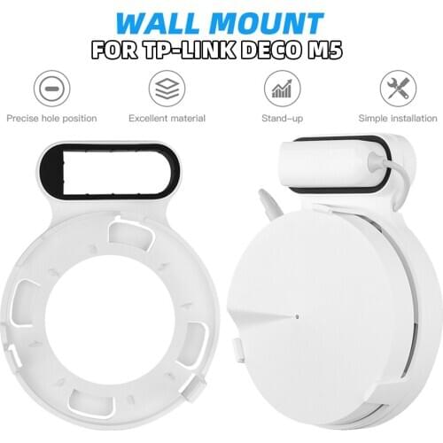 Wall Mount Holder for TP-Link Deco M5 Whole Home Mesh WiFi System Sturdy Wall Mount Bracket Ceiling for TP-Link Home WiFi Router