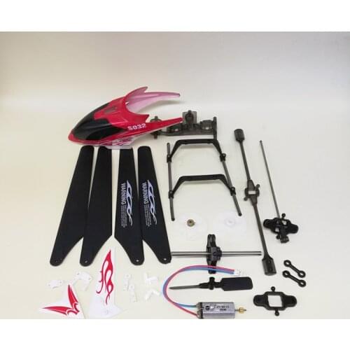 Original Sima S032G Head Cover Canopy Main Blades Flybar Buckle Motor Gear Shaft S032 For R/C Helicopter Rc Spare Parts