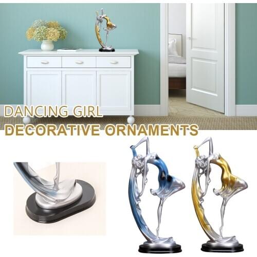 Ballet Girl Crafts Ballet Dancer Desktop Ornament Home Decor Figurine Gift for Living Room Bedroom Office Desk TV Cabinet