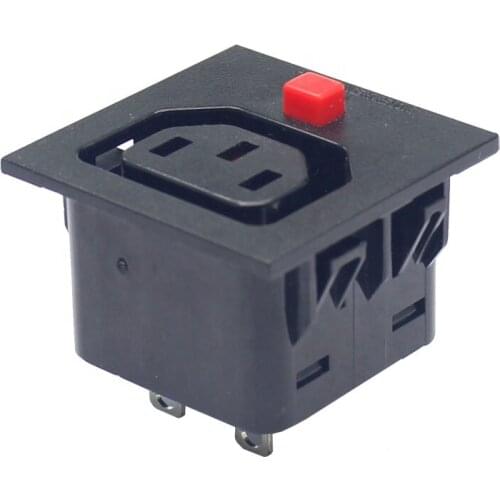 Power socket AC 250V 16A 20A 3Pin IEC320 C13 Female Panel Mount Power Inlet Socket industrial Rewiring connector holder