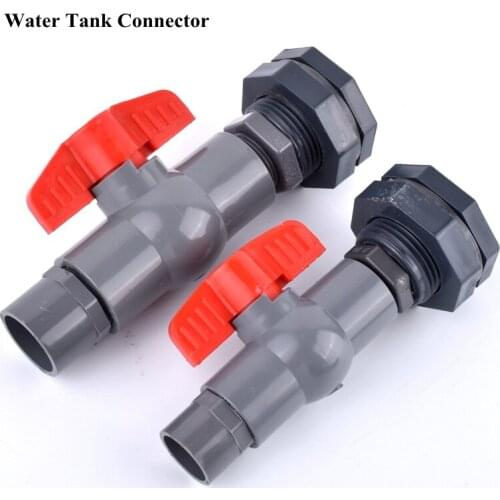 1Set ID20~25mm 1/2" 3/4" Water Tank Connector Aquarium Fish Tank Drain Joints Home DIY Tube Fittings Garden Irrigation Adapter