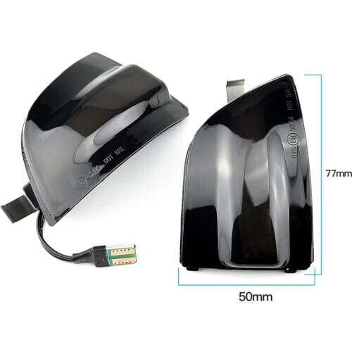 LED Dynamic Turn Signal Blinker Side Rear-View Mirror Indicator Light For Ford Focus 2 MK2 2004-2008 C-MAX