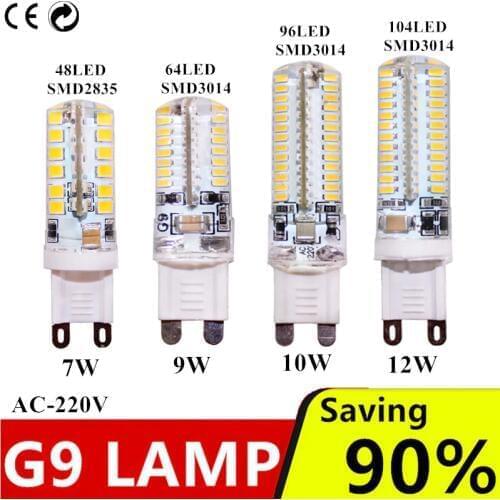 G9 led 7W 9W 10W 12W AC220V 240V G9 led lamp Led bulb SMD 2835 3014 LED g9 light Replace 30/40W halogen lamp light