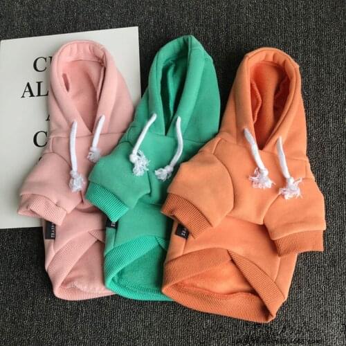 Dog Hoodies Sweatshirt Autumn Winter Dog Clothes Pug Clothing Cat Yorkie Chihuahua Puppy Costumes Poodle Schnauzer Pet Coat