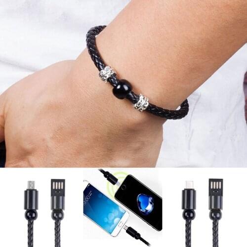 Bracelet USB Charging Cable Data Charging Cord for iPhone Plus X XR Xs Max USB C cable for samsung HUAWEI xiaomi Micro cable