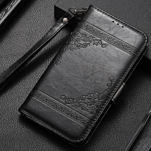 Vintage Wallet Flip Case for DNS S4502 Case with Strap Stand Luxury PU Leather Cover Case Fundas