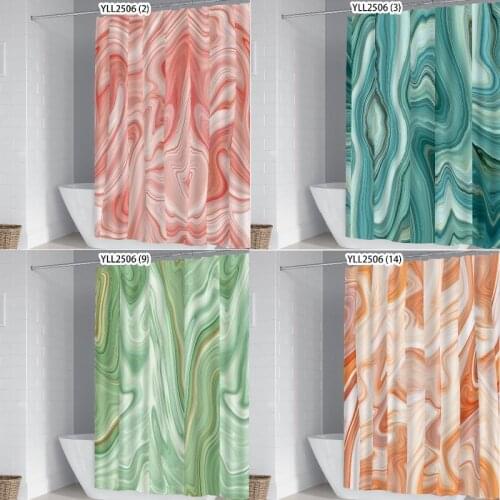 Colorful marble pattern Curtains in the bathroom For bathroom Bathroom Bathroom curtains Bath curtain Bathroom curtain curtains