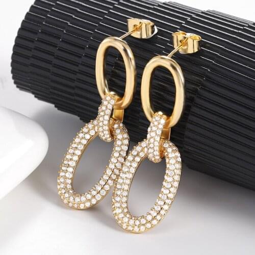 Retro Elegant Irregular Oval Square Hollow Out Earrings For Women Fashion Jewelry Party Gift Accessories 2020 New