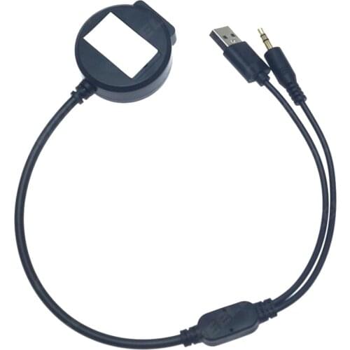 1PCS Car Wireless Bluetooth Module Receiver AUX 3.5 mm Jack & USB Music Adapter AUX Cable For BMW Mini Cooper Kit