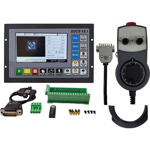 CNC offline controller DDCSV3.13 axis 4-axis motion control system engraving machine kit emergency stop electronic handwheel