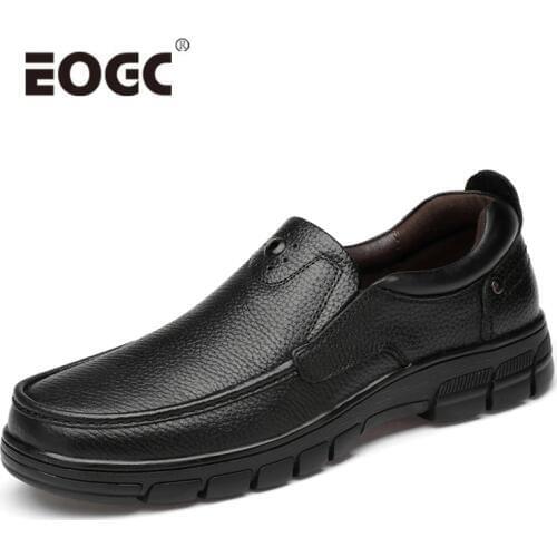 Retro Style Natural Cow Leather Men Boots Top Quality Large Size Platform Ankle Boots Shoes Outdoor Autumn And Winter Shoes Men