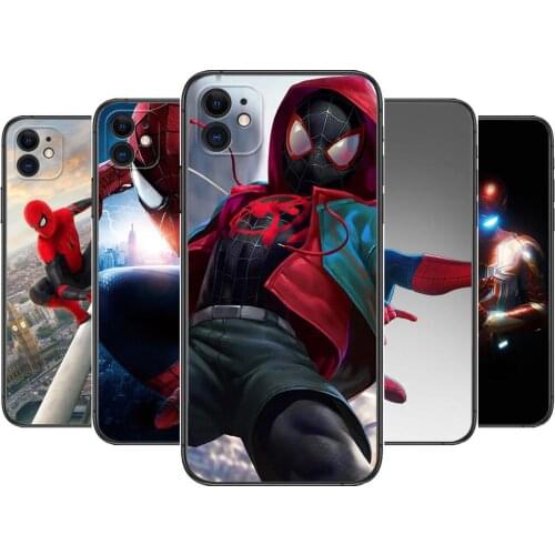 Anime Spider-Man Phone Cases For iphone 11 Pro Max case 12 Pro Max 8 PLUS 7 PLUS 6S iphone XR X XS mini mobile cell women