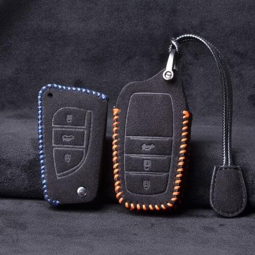 Car key case key cover For Toyota Camry C-HR CHR Prius Corolla RAV4 Prado 2017 2018 key chains car accessories for girls