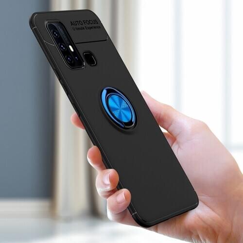 Vivo Y50 Case Magnetic Car Holder Case For Vivo Y50 Case 360 Rotating Finger Ring Phone Cover For Vivo Y 50 Capa Shell