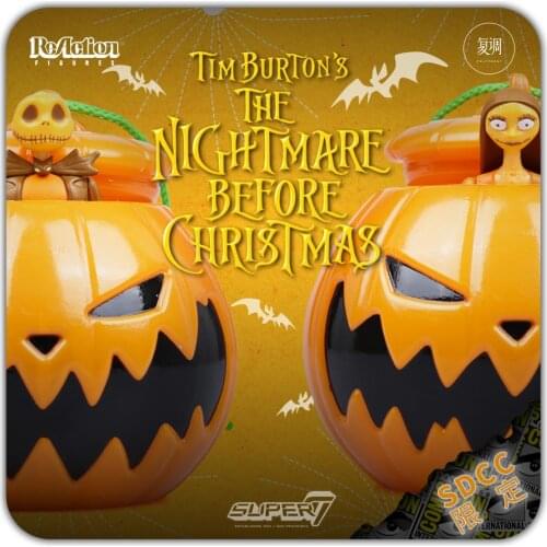 Super7 Tim Burtons The Nightmare Before Christmas Action Figure 3.75 inch Collectible Model Toys Christmas Gift For children