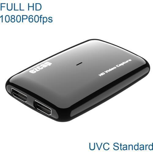 EzCAP301 UVC Game Capture 1080P60fps video capture in and pass-through. support OBS, PotPlayer streaming software, UVC standard