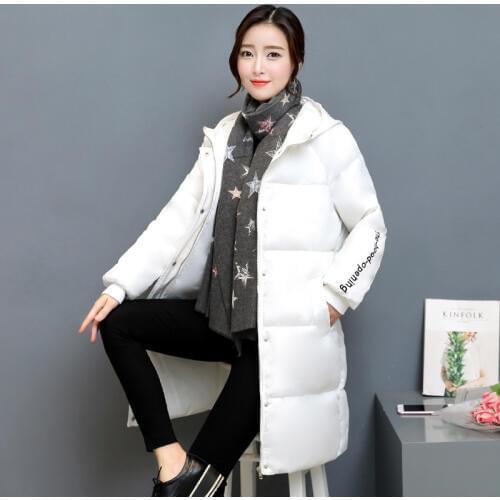 2018 Cotton No Zipper High Waist Cotton Liner Full Zippers New Time-limited Winter Clothes Long Fund Jacket Loose Coat