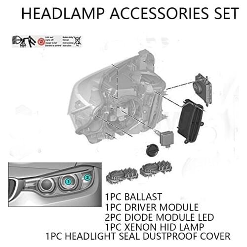 Headlamp accessories set 1pc Ballast Driver Module Diode Module LED Xenon HID lamp Headlight Seal Dustproof Cover for BMW