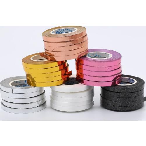 1pc 10m Foil Balloon Laser Ribbon Rose Gold Balloon Strings Event&Party Supplies Curling Birthday Party Wedding Decoration