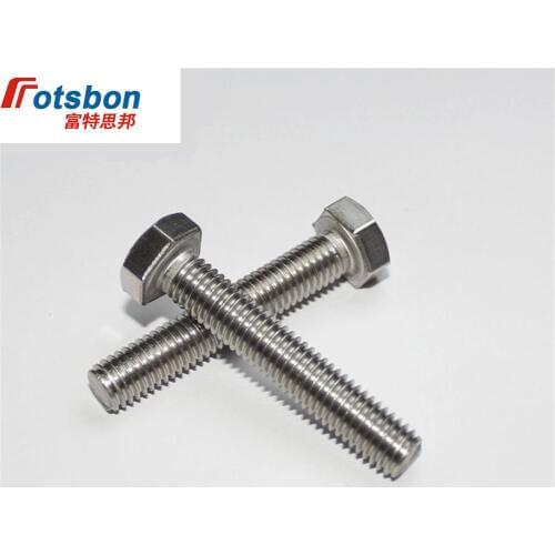 M6/M8 Hexagon Head Screw Bolt Cerrojo Boulon Pernos Threaded Rod Parafusos Bulloni Acciaio Inox External Hex Bolts DIN ISO 4017