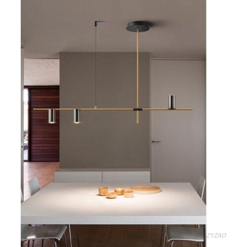 Minimalist Restaurant Hanglamp Modern Simple Creative Dining Room Pendant Lights Nordic Luxury Designer Table Bar Led Strip Lamp