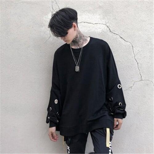 Fashion Punk Men Hoodies Tops Men Streetwear hip-hop Clothes Costumes Sweatshirts Male Clothing Tops Male