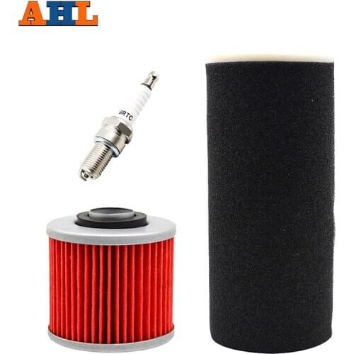 AHL Motorcycle Air Filter & Oil Filter & Spark Plug For YAMAHA Grizzly 600 YFM600 YFM600F YFM600FWA 4X7134409000 4X7134400100