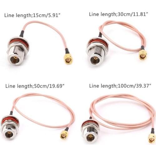 N female SMA to male RG316 pigtail cable RF coaxial cable, used to connect WIFI antenna and router