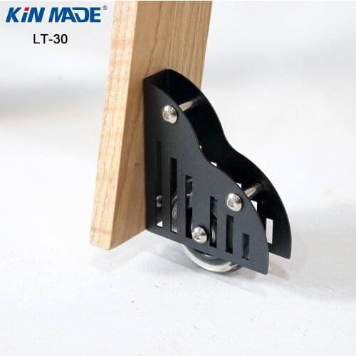 Kinmade 2pcs Floor Roller for Sliding Ladder or Furniture Wheel Balck Steel Silver Stainless Steel