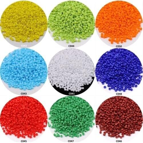 Multi Size 15/0 12/0 8/0 6/0 Opaque Spacer Glass Seedbead Natural Solid Beads For DIY Jewelry Making Bracelet Material Sew Craft