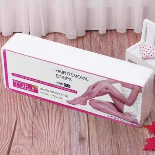 100Pcs/Lot 7x20 Non-woven Wax Band Hair Removal Beauty Health Epilator Wax Paper