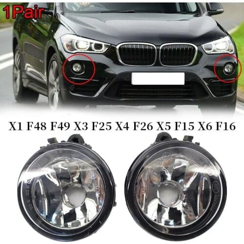 Pair Front Bumper Fog Lamp Lights For-BMW X3 F25 X4 F26 X5 F15 X6 F16 2010-20 Not Including Bulb 63177238787 63177238788