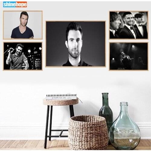 Adam Levine Poster Custom Canvas Poster Art Home Decoration Cloth Fabric Wall Poster Print Silk Fabric 30X45cm,40X60cm