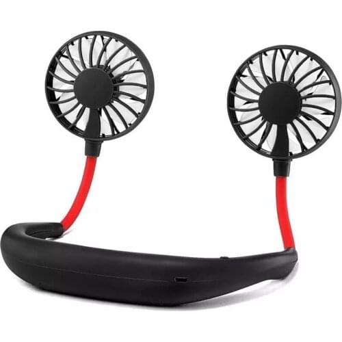 Portable 1200 2000 mAre USB Mini Fan Neck Fan Rechargeable Small Portable Sports Fan light Usb Desk Hand Air Conditioner cooler