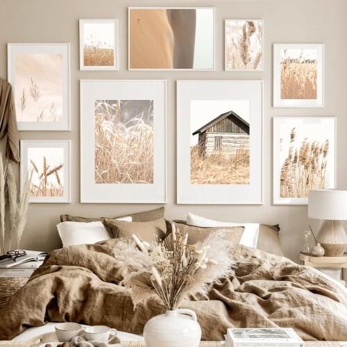 Nature Grass Poster Plant Landscape Picture Wall Art Minimalist Canvas Painting Modern Nordic Picture Decoration Home Decor Art