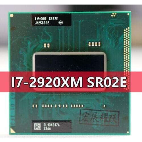 Intel Core I7-2920XM SR02E Processor i7 2920XM notebook Laptop CPU Socket G2 rPGA988B Suitable for HM65 75 76 77 chipset laptop